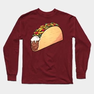 Cartoon taco Long Sleeve T-Shirt